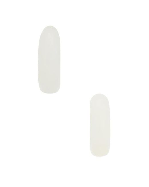 Casa Clara White Acacia Hoop Earrings