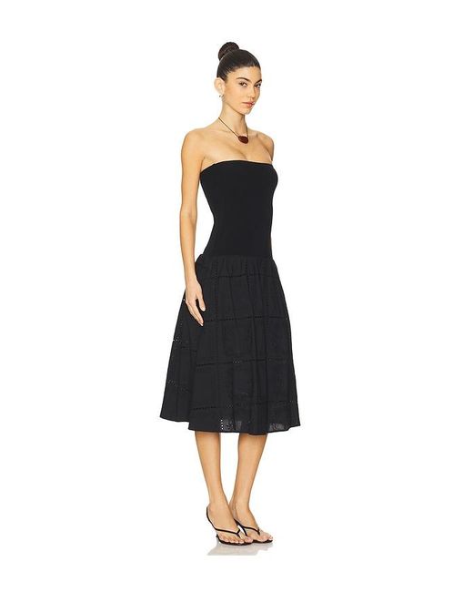 WeWoreWhat Black Midi-Kleid Dress