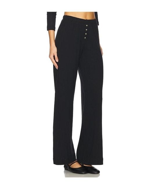 Leset Black Pointelle Boxer Pant