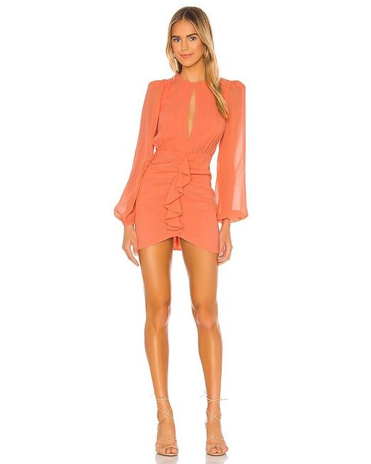 Nbd Orange Arijana Mini Dress