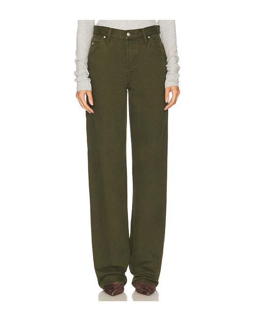 GRLFRND Green Bella Low Rise Boyfriend Utility