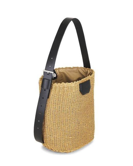 SAC À BANDOULIÈRE EN PAILLE ALBA en Neutral. AllSaints en coloris Multicolor
