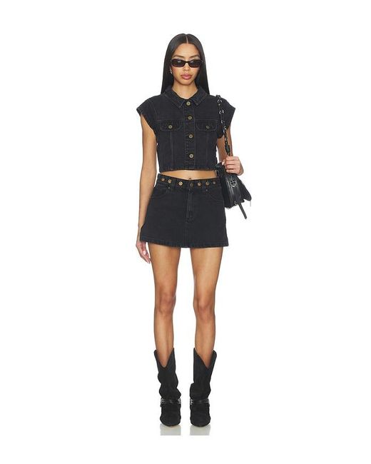 A.Brand Black My Rose Shacket