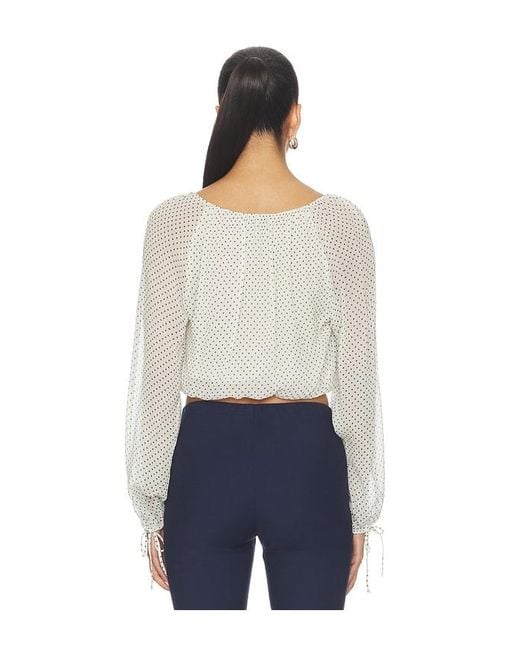 PAIGE Blue Capricorn Blouse