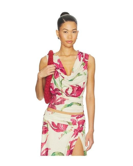 SOVERE Red Azalea Top