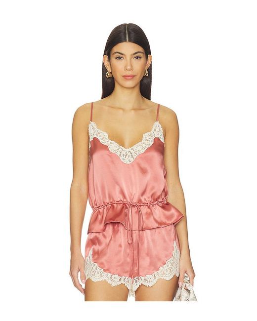 Tularosa Pink Lio Silk Cami Top