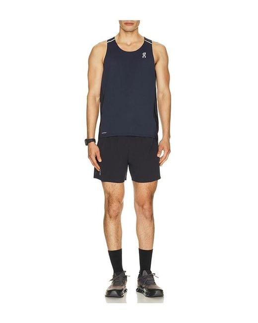 On Shoes Blue Performance Tank for men