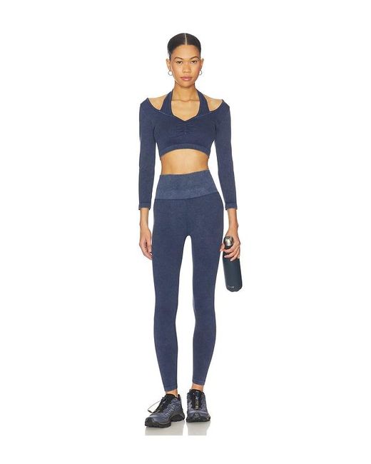 Spiritual Gangster Blue Sun Bleached Love 7/8 Legging
