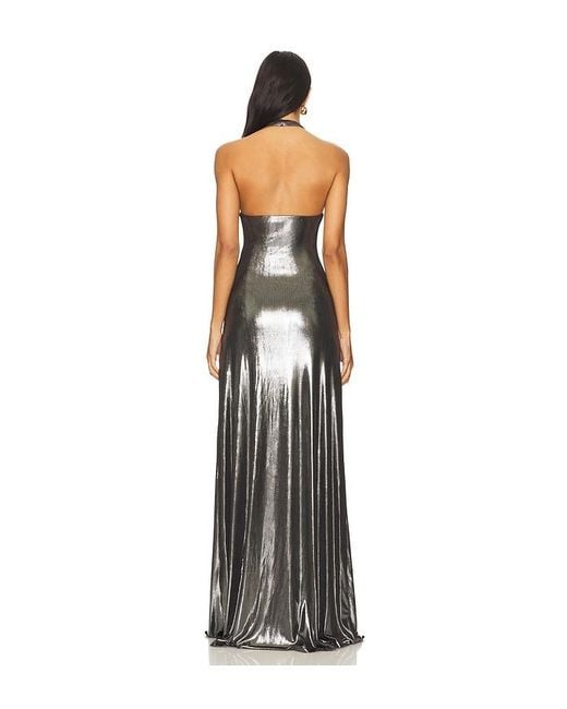 Misha White The Jennifer Foil Jersey Dress