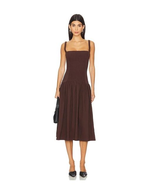 WeWoreWhat Multicolor Smocked Drop Waist Midi Dress