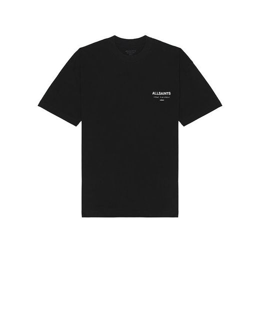 AllSaints Black Underground Crew for men