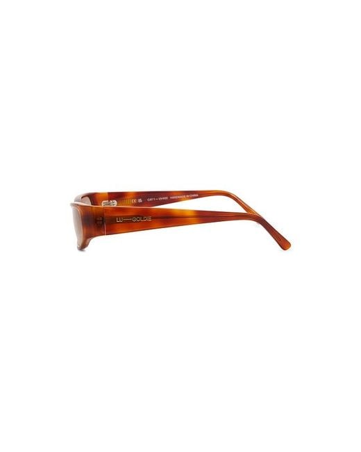 Lu Goldie Brown Vesper Sunglasses