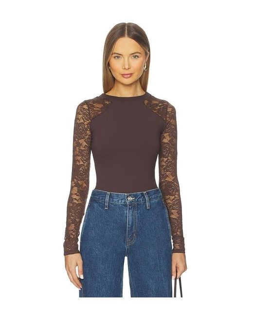 Free People Blue X Intimately Fp No Excuses Long Sleeve