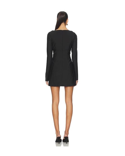 MORE TO COME Black Fenna Mini Dress