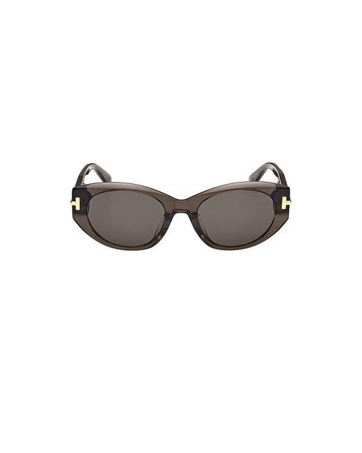 Tom Ford Gray Sonnenbrille Oval