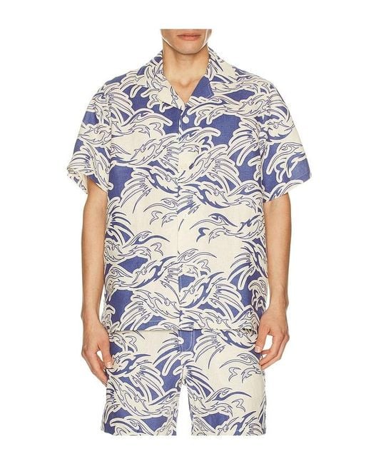 Oas Blue Rouge Cuba Shirt for men
