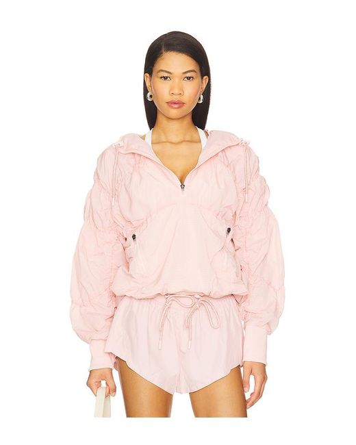 Free People Pink X Fp Movement Light Packer Hike Pullover