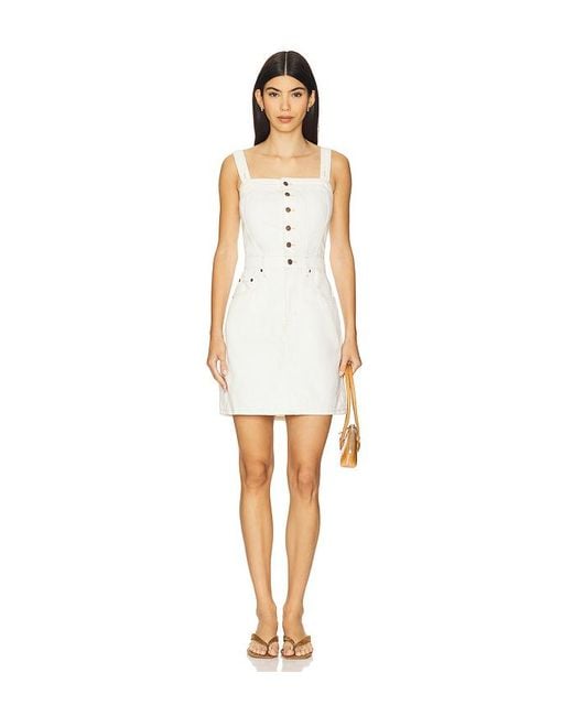 Levi's White Iconic Button Thru Dress