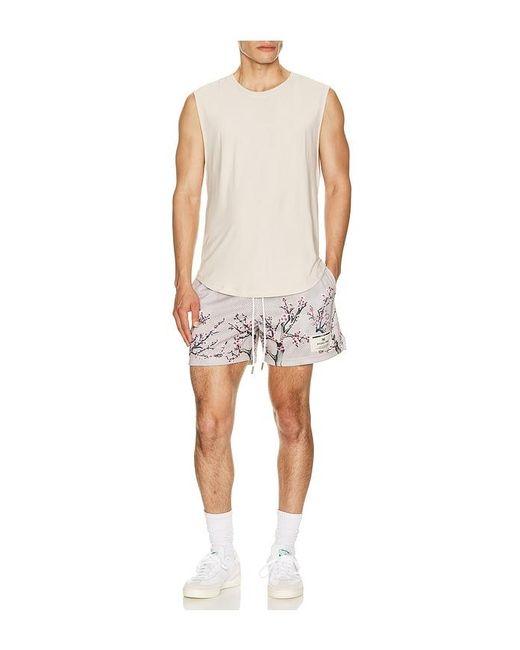 Ryoko Rain White Cherry Blossom Shorts for men