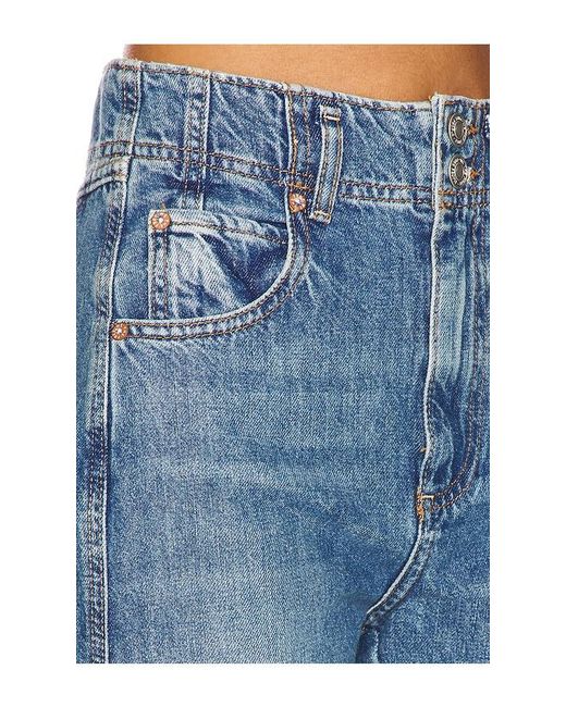 Free People Blue X We The Free Aster Straight Leg Jeans