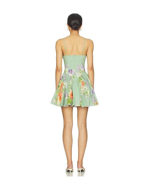 Hemant & Nandita Yellow Corseted Mini Dress