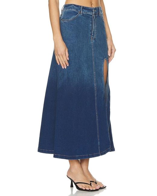 Bardot Blue Cynthia Maxi Skirt