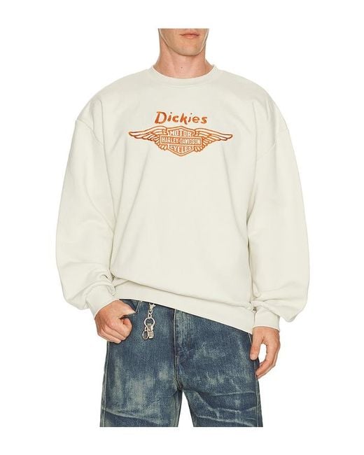 Dickies White X Harley Davidson Sweatshirt for men