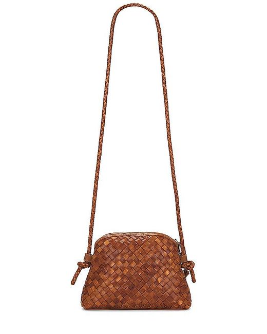 Loeffler Randall Brown Marybeth Mini Woven Crossbody Bag