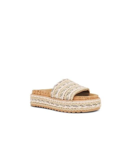 Steve Madden White Beller Slide