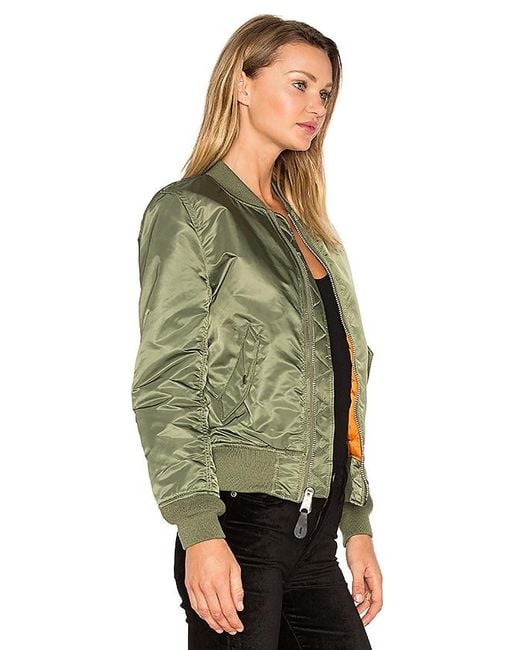 Alpha Industries Green Ma-1 Bomber Jacket (heritage)