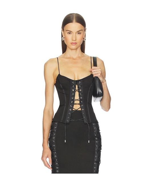 Camila Coelho Black Yasmina Top