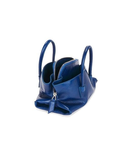 The Attico Blue La Passeggiata Mini Top Handle Bag