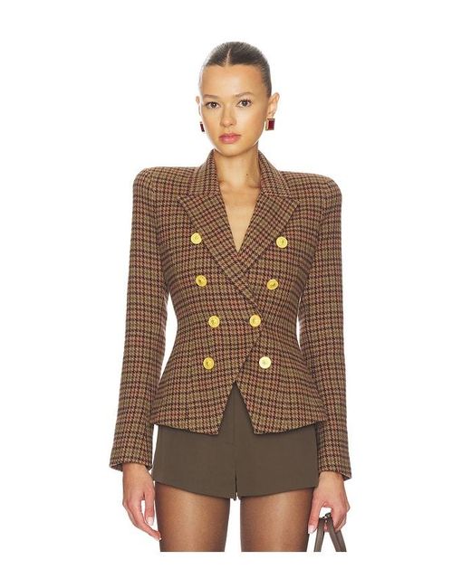 L'Agence Brown Bethany Structured Blazer