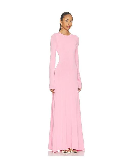 ROBE DORA en Pink Solid & Striped