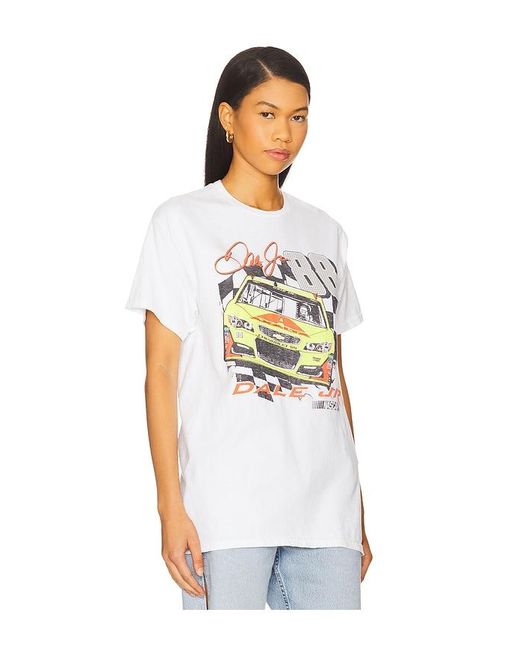 Junk Food White Dale Jr. Tee