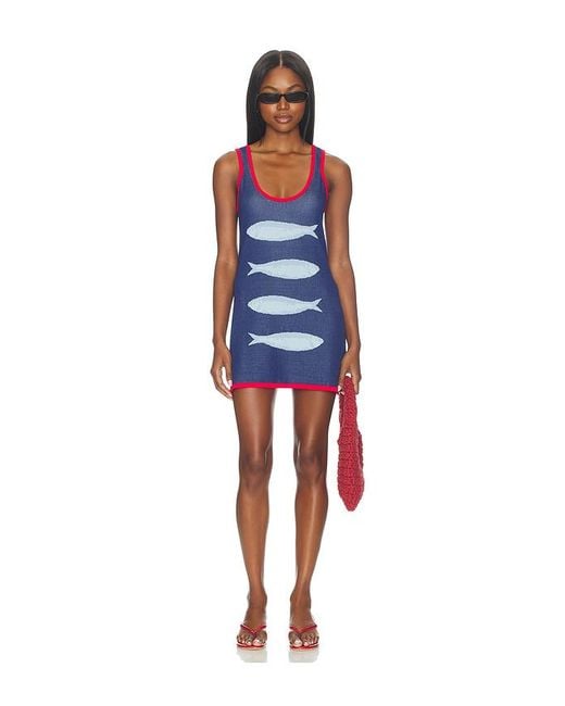 Vestido Next Stop En Color Azul Talla (También En Xl) Show Me Your Mumu de color Blue