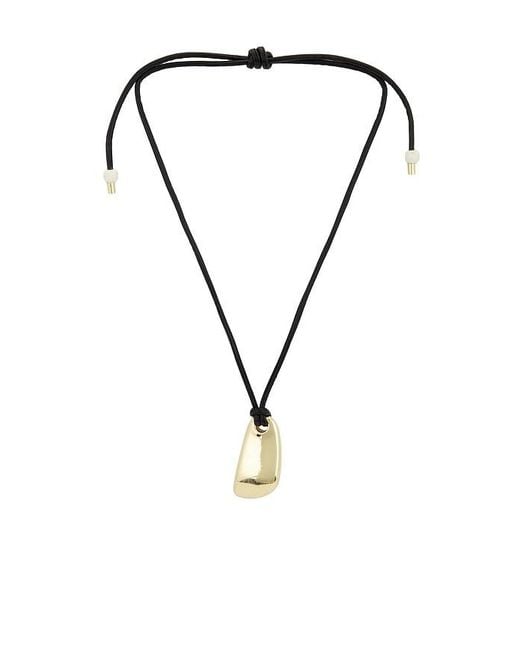 BaubleBar Black Cord Pendant Necklace