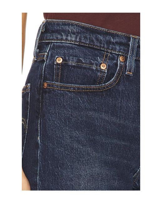 Levi's Blue 501 Straight Jeans