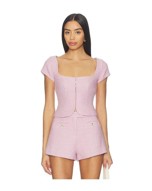 Lovers + Friends Pink Betsy Top