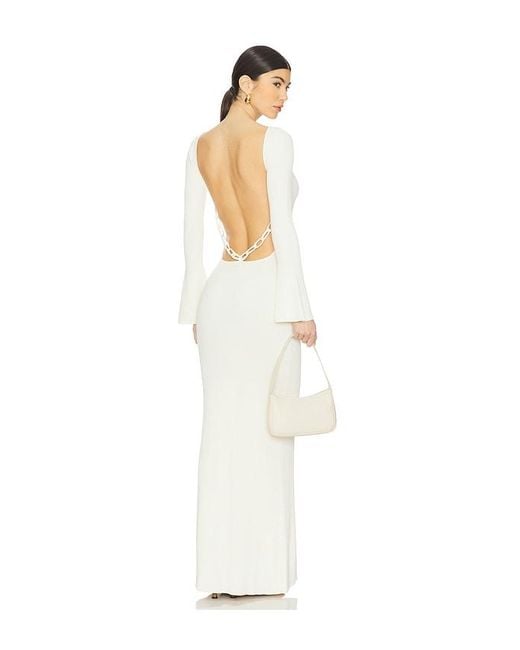 YELLOW THE LABEL White Harper Maxi Dress