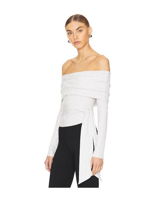MORE TO COME White Jani Off Shoulder Top