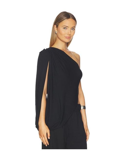 superdown Black Fellie Asymmetrical Top
