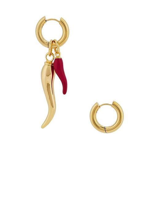 Timeless Pearly Multicolor Double Chili Earrings