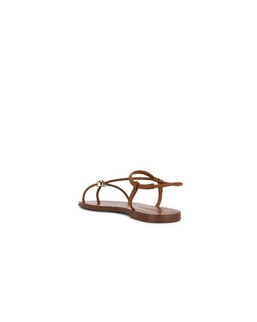 Loeffler Randall Brown Lara Strappy Flat Sandal