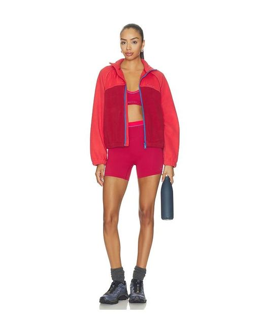P.E Nation Pink Reflect 5 Inch Biker Short