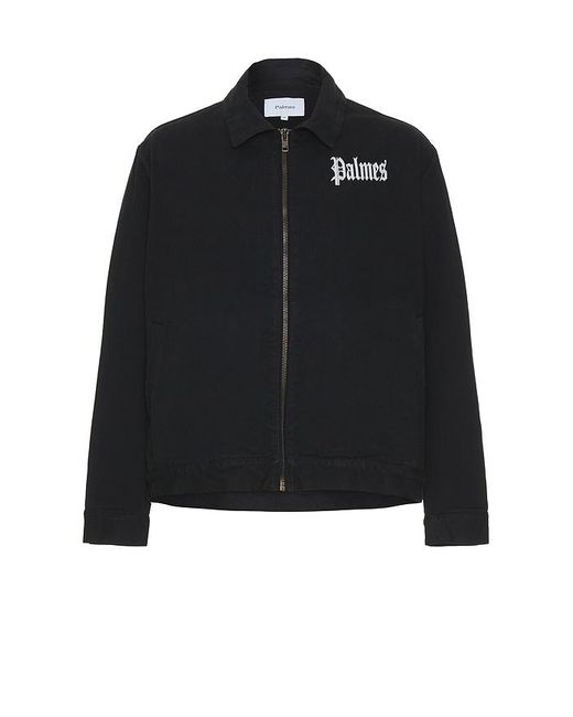 Palmes Black Olde Zip Jacket for men