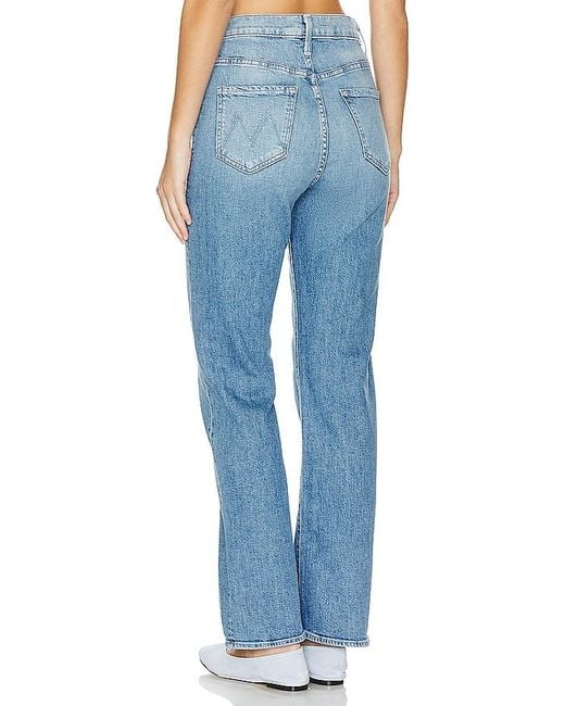 Mother Blue The Ditcher Zip Flood Jeans
