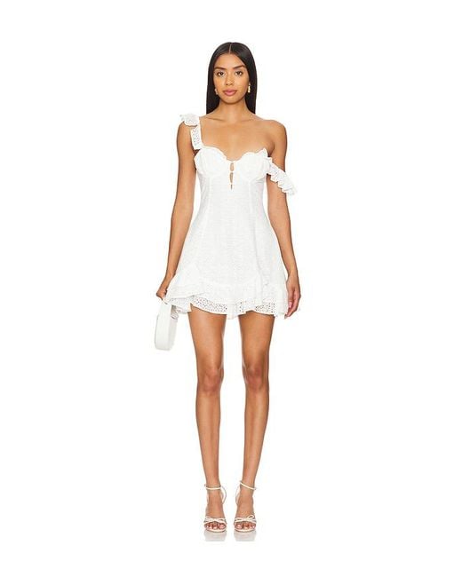 Camila Coelho White Cecilie Mini Dress