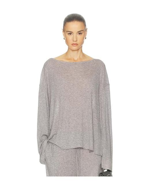 Helsa Gray Oversized Shirt