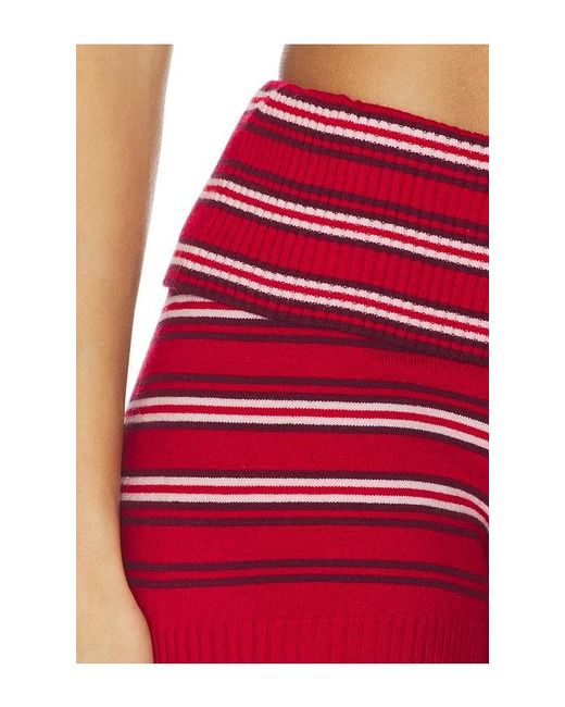 Frankie's Bikinis Red Estelle Cloud Knit Short